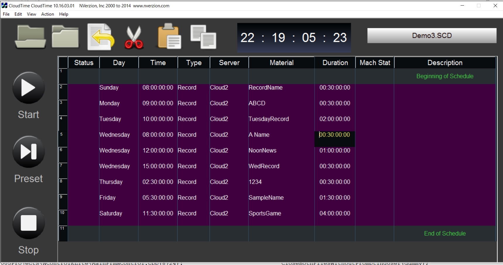 NFinityTime Ingest Software
